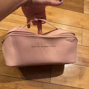 Dusty Pink Rose Travel Toiletry Case
